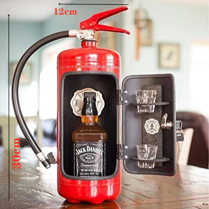 Fire Etinguisher Wine Storage Bar Decoration Mini Bar Can Bar Simulation Fire Extinguisher Desktop Ornament Home Decor