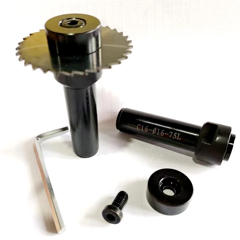 Sierra cortadora de fresado, soporte de hoja de cenador de sierra CNC, mecanizado de ranurado, herramienta de corte de Metal, bloqueo frontal de 10mm, 13mm, 16mm y 22mm