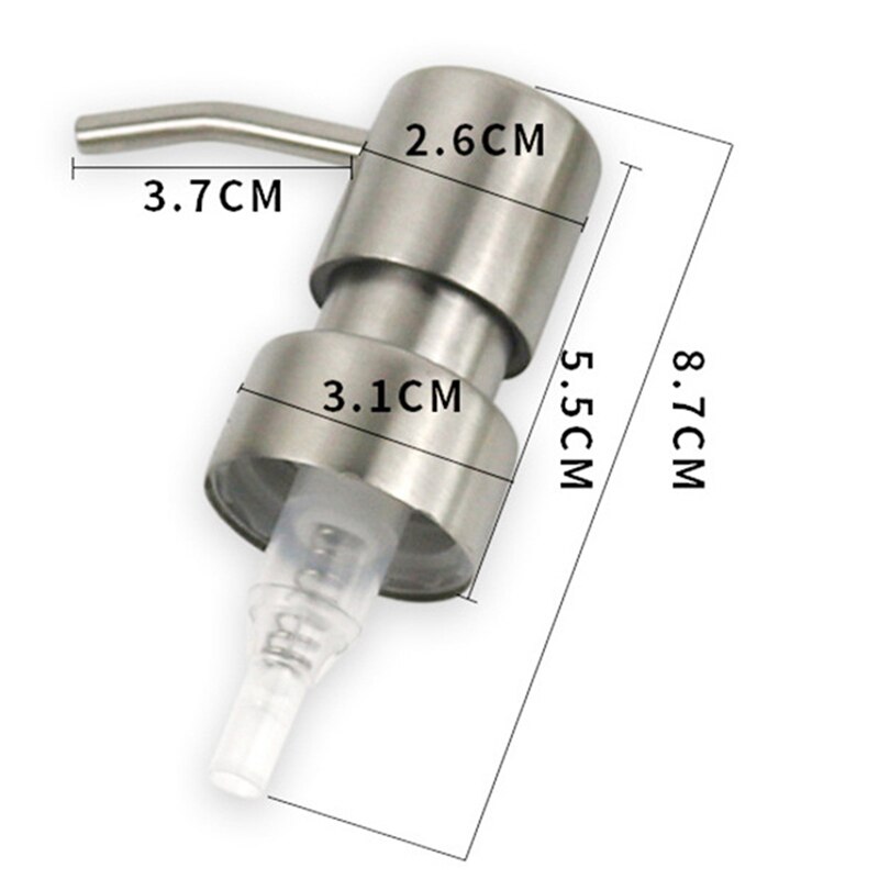 Liquid Soap Dispenser Bottle Gel Bottle 304 Stainless Steel Kitchen Bathroom Lotion Pump