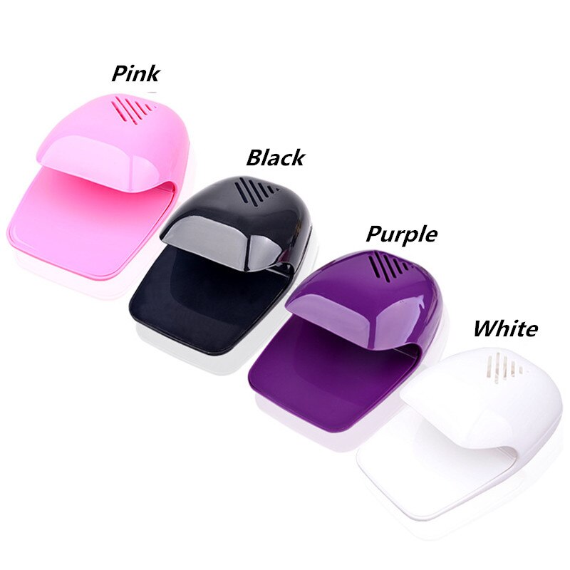 Mini nail art lufttørker neglelakktørker bærbar limtørker aa batterivifte nail art verktøy tørketrommel hurtigtørkende maskin reisetørker