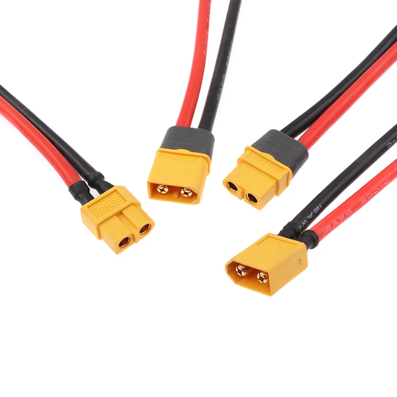 RC Batterij Oplader 18 AWG 16AWG 12AWG 10AWG XT60 XT90 EC5 Plug Mannelijke Vrouwelijke Verlengkabel Draad Connector 10 CM/20 CM/30 CM