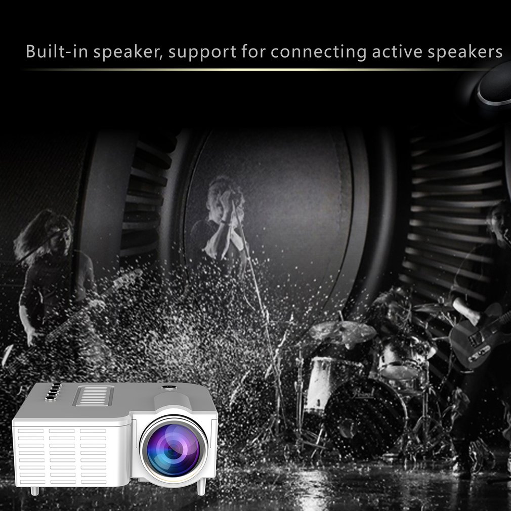 UC28C Home Projector Mini Miniature Portable 1080P Projection Mini LED Projector For Home Theater Entertainment