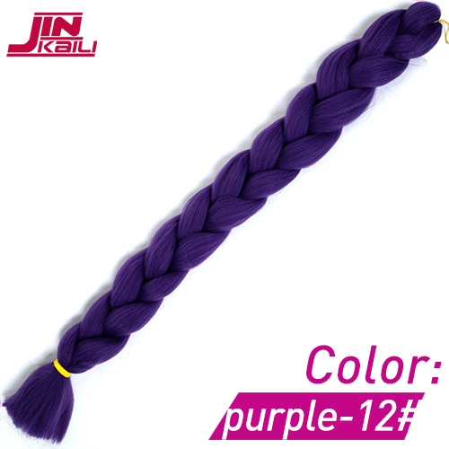 165g Synthetic Braiding Hair Single Ombre Color Glowing For Hair Synthetic Hair Extension Twist Jumbo: #144