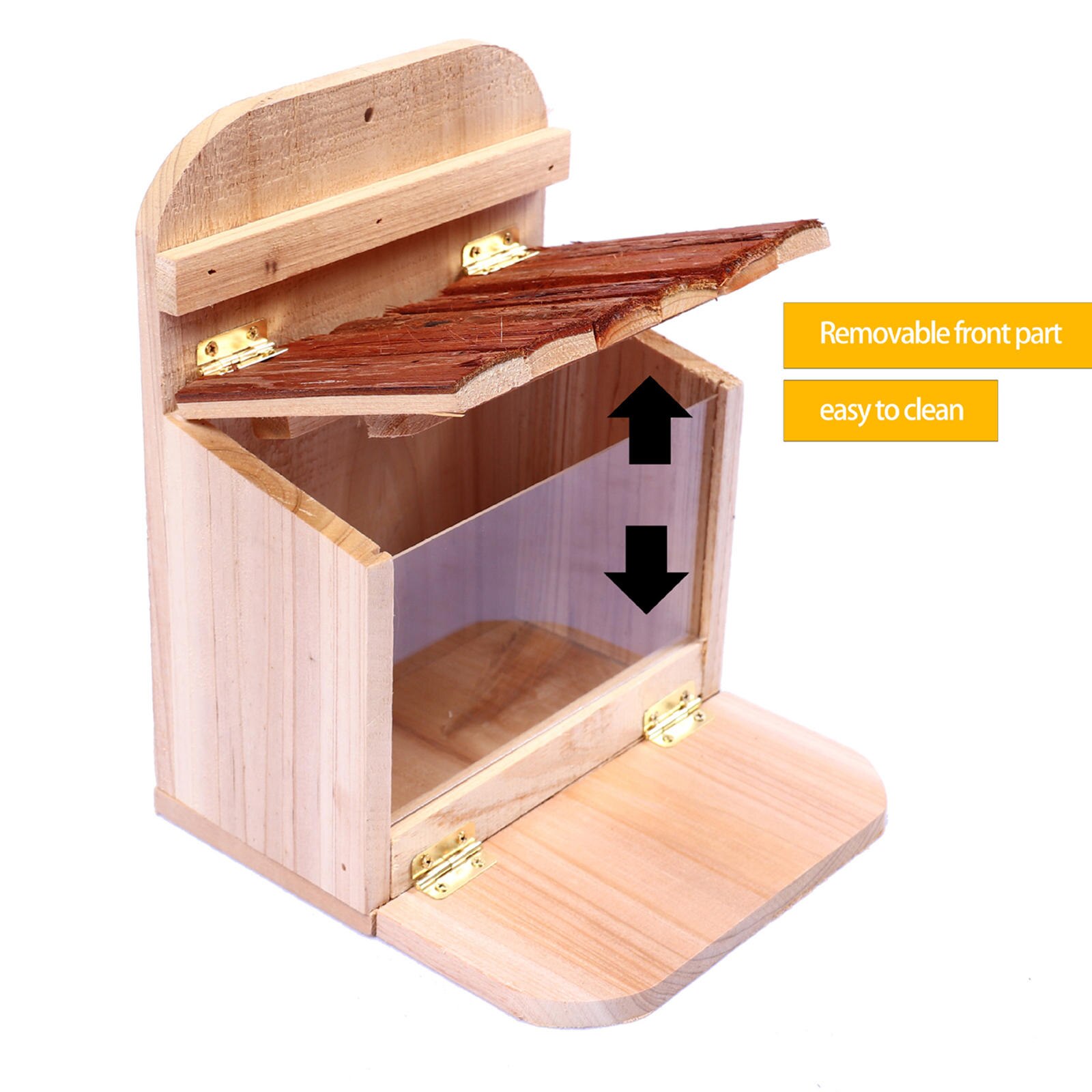 Wooden Squirrel Feeders for Outside Squirrel Feeding House for Outdoors Yard