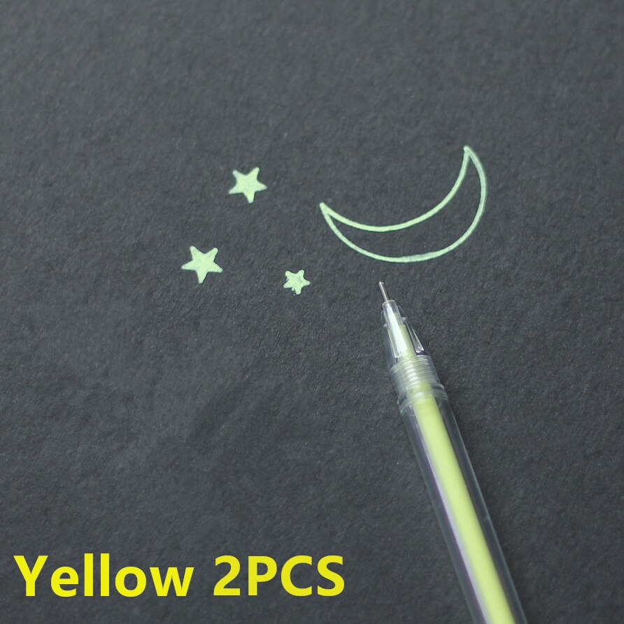 Zakreślacz szkolny studenci Mildliner zakreślacze markery pędzelki pastelowe markery akwarela fluorescencyjny długopis rysunek: Yellow 2PCS