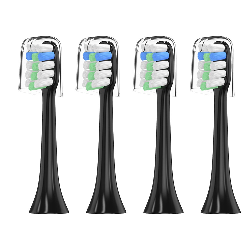 4/8 STUKS Vervanging Xiaomi SOOCAS/SOOCARE X3 Tandenborstel Hoofd Voor SOOCAS Xiaomi Mijia SOOCARE X3 Elektrische Tand borstelkop: Bruin