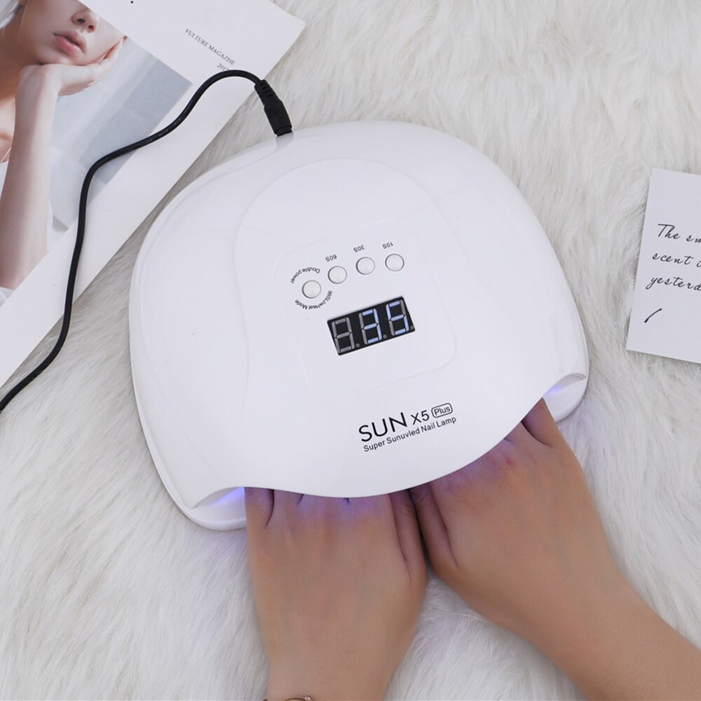 SUNX5 Plus 54W Snelle Curing Nail Gel Uv Lamp Nail Dryer Met Lcd-scherm 10/30/60 S Timer Smart Uv Led Nail Lamp Manicure Art Tool