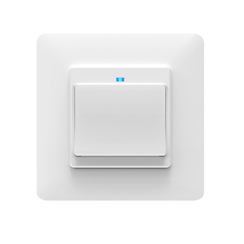 Wifi smart lys vægkontakt stikkontakt trykknap de eu smart life tuya trådløs fjernbetjening arbejde med alexa google hjem: 1 bånd hvid switch
