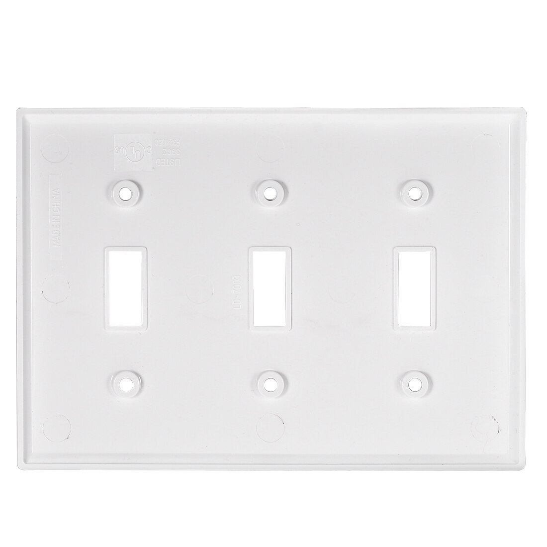 uxcell 3 Gang Classic Toggle Decorative Wall Plate Switch Plate Cover for Light Switch