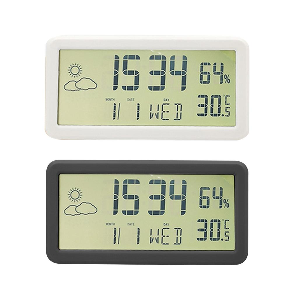 Sveglia digitale da viaggio sveglia digitale con calendario e temperatura e Timer orologio LCD Schermo per grandi numeri batteria Operat