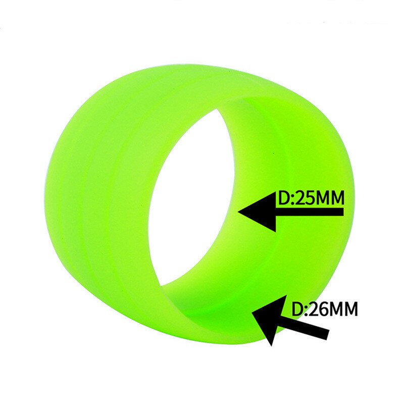 1 Paar Fahrrad Silikon Gummiband Befestigungs Ring Anti-Überspringen Stecker Wasserdichte Tragen Beständig BüGel Schleifen für Rennrad Bar Band