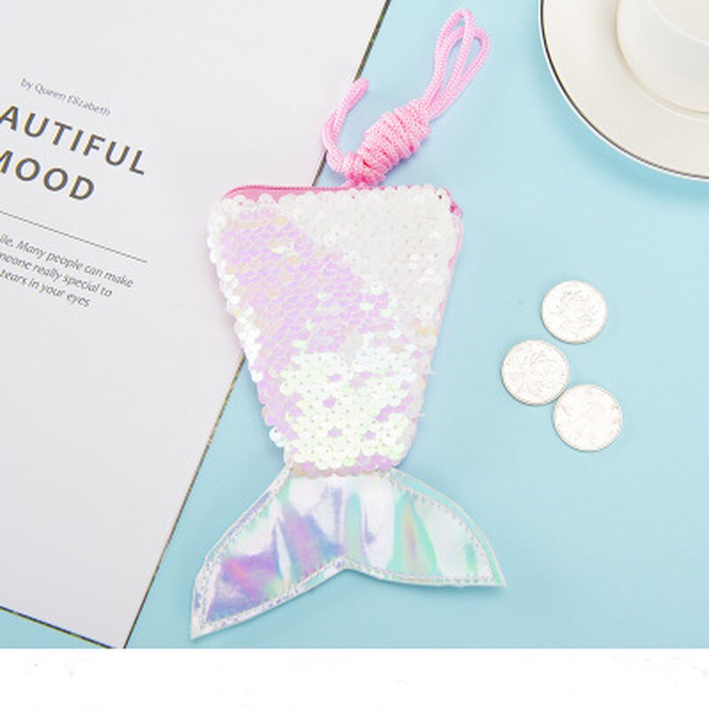 Porte-monnaie en forme de queue de sirène pour enfants, porte-monnaie souvenir, de mariage pour les invités, fournitures pour de fête de demoiselle d'honneur