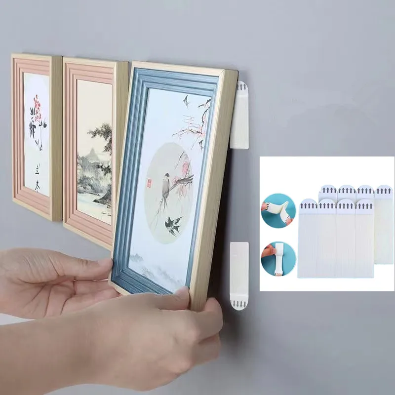 Ponsvrije frametapestrips Diverse montage Zelfklevende fotolijst Vaste poster Wandhaak Versier bevestiging Muurhanger