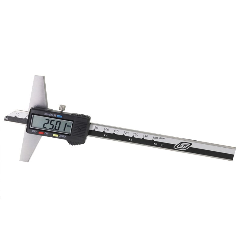 0-150mm 6 " rostfritt stål metrisk imperial digital djup vernier bromsok mikrometer elektrisk digital djupmätare