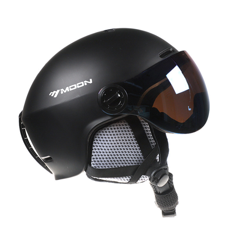 2-in-1 Detachable Wind Shield Ski Helmet Anti-fog Anti-UV Integrated Ski Goggles For Snowboarding