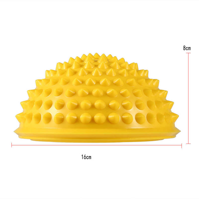 Duurzaam Pvc Spiky Half Ronde Massage Bal Trigger Punt Hand Voet Pijnbestrijding Fitness Fascia Oefening Yoga Bal Gezondheidszorg tool
