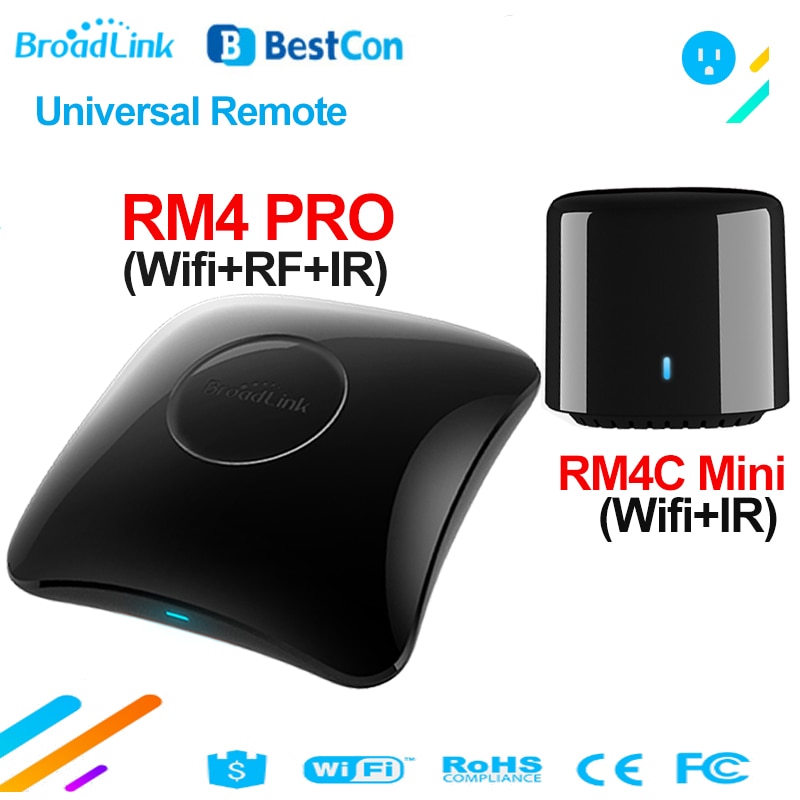 Broadlink RM4 Profi RM4C Mini Clever Heimat Automatisierung WiFi IR RF Clever Haus Schalter Universal- Intelligente Fernbedienung