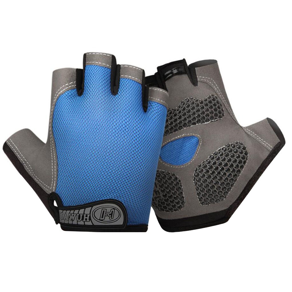 Racefiets mountainbike antislip handschoenen dames heren mtb fiets sport handschoenen wanten: Blauw / Xl