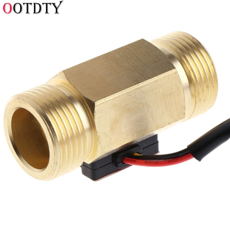 Water Fuel Flow Meter Sensor Counter Hall Flowmeter Zwembad Vlotterschakelaar Voor Boilers, credit Card Machine DN20 G3/4 1-30L/Min