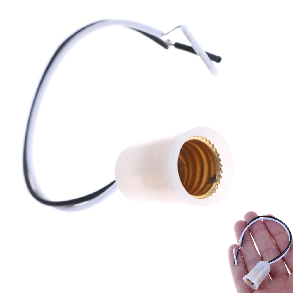 Tomada de lâmpada de plástico com fio, Lâmpada LED, Suporte da lâmpada, Adaptador Conversor, Material ABS, Suporte Base da lâmpada E12