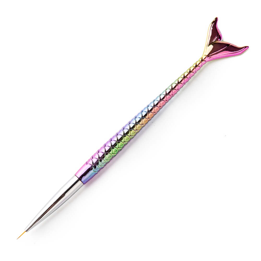 Nagelkonst pensel liner linje rand fisk blomma målning liner målning pensel rita manikyr verktyg tips