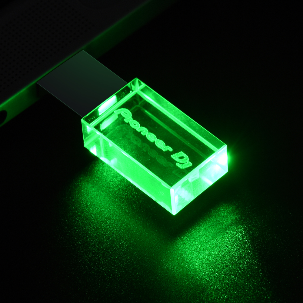 Mooie USB 3.0 Flash Drives Pioneer DJ Pen Drive 64GB Kleurrijke LED High Speed Memory Stick 32GB 16GB Gratis Custom LOGO U Disk