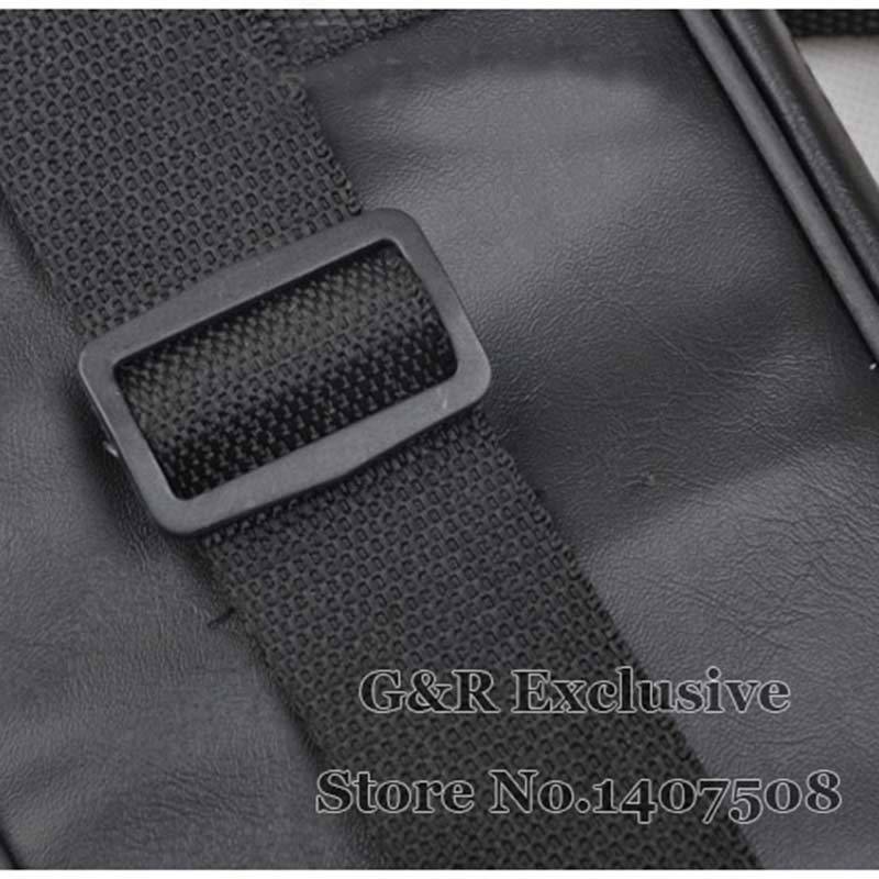 Chinese Fluit Dizi & Xiao Case Zwart Imitatie Lederen Tas Traditionele Muziekinstrument Flauta Pouch Cover Kan Houden 4 Fluiten