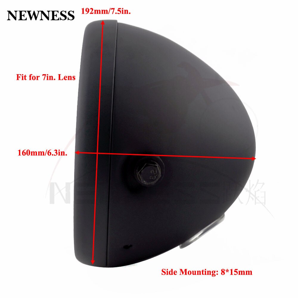 Motorcycle 7" Bucket Shell Headlamp Bracket Front Fork Headlight Mount Holder Clamp CNC Fork Tube Spotlight Headlight