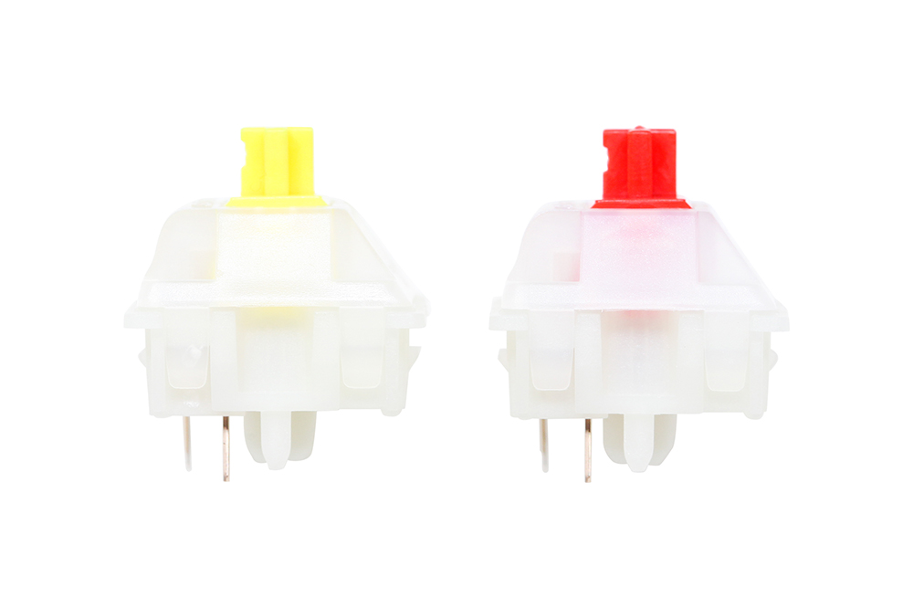 Gateron Milky Pro Switch 5pin RGB lineal táctil amarillo rojo interruptor para teclado mecánico Nylon prelubricado PA66 45g 50g POM SMD