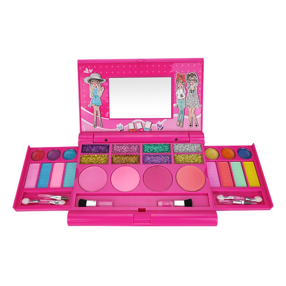 Baby Mädchen Kinder Make-Up Kit Set Prinzessin Pretend Spielen Schönheit Haar Salon Spielzeug Mädchen Weihnachten Geburtstag für kinder make-up: Makeup Kit 1