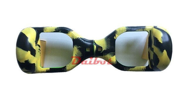 Auto-équilibrage Scooter électrique 6.5 pouces Anti-rayure coque en Silicone pour Hoverboard électrique Multi couleur coque en Silicone de protection: Black Yellow
