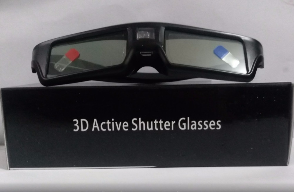 ELECTSHONG DLP 3D Gafas de obturador activo para Optoma Epson/Sony LG Acer DLP-LINK proyectores Gafas 3D Optoma DLP enlace 3D Gafas