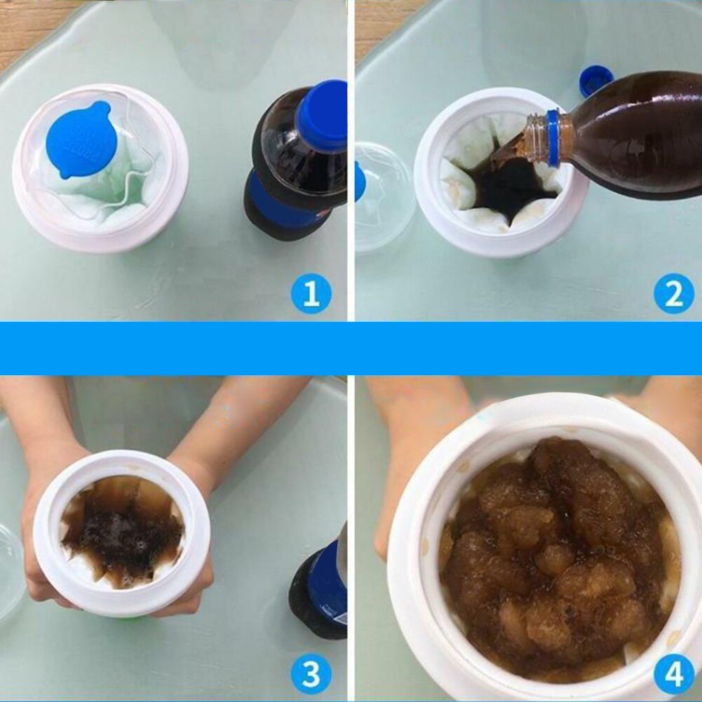 Exprimidor de tazas de arena para batidos caseros, máquina para hacer helados de hielo, batidos de hielo de enfriamiento rápido en taza, botella mágica