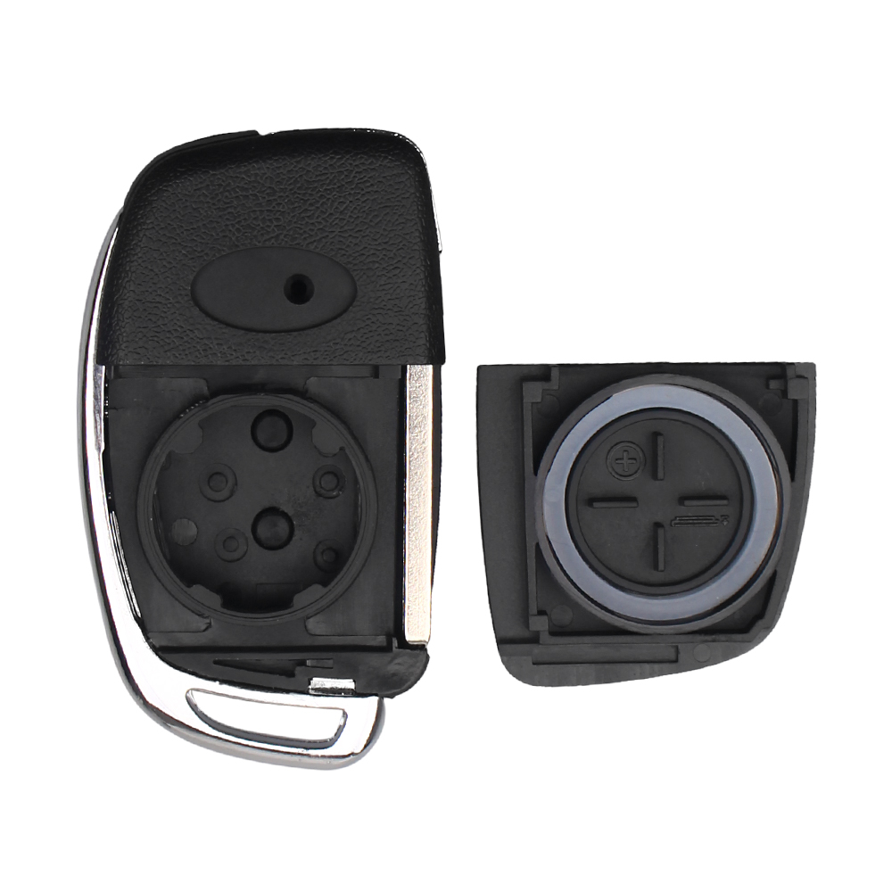 KEYYOU 3 botones Flip carcasa de llave a distancia de coche para Hyundai Santa Fe Solaris IX35 IX45 ELANTRA Santa Fe HB20 Verna