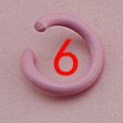 100 pcs/lot 1,2x8mm Bunte Metall DIY Schmuck Offene Einzelnen Loops Jump Ringe & Split ring für schmuck machen: pink 6