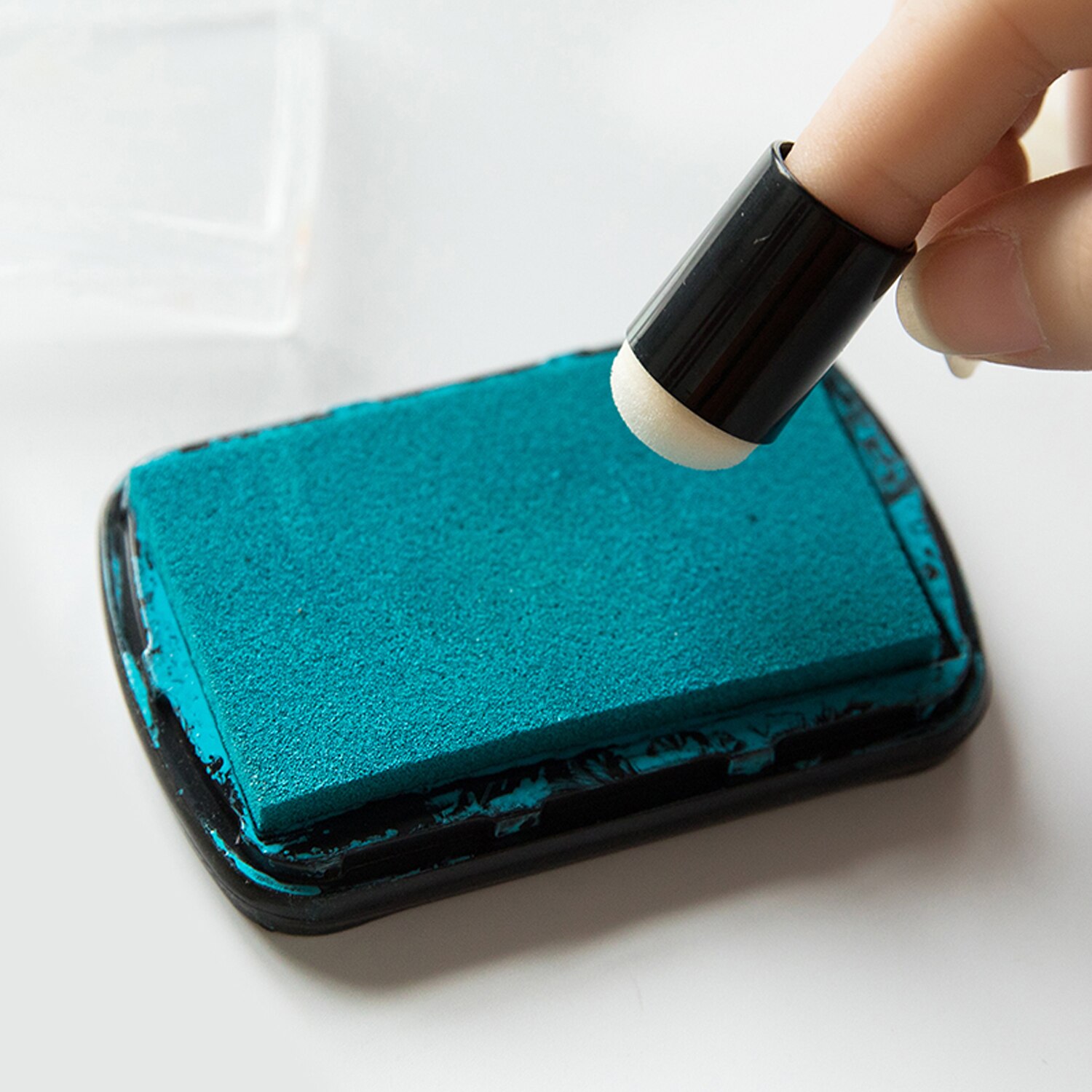 10 Uds esponja para dedos de los niños, pincel de arte, herramienta de pintura para dibujar tinta, tiza, pintura, artesanías para niños y adultos, DIY