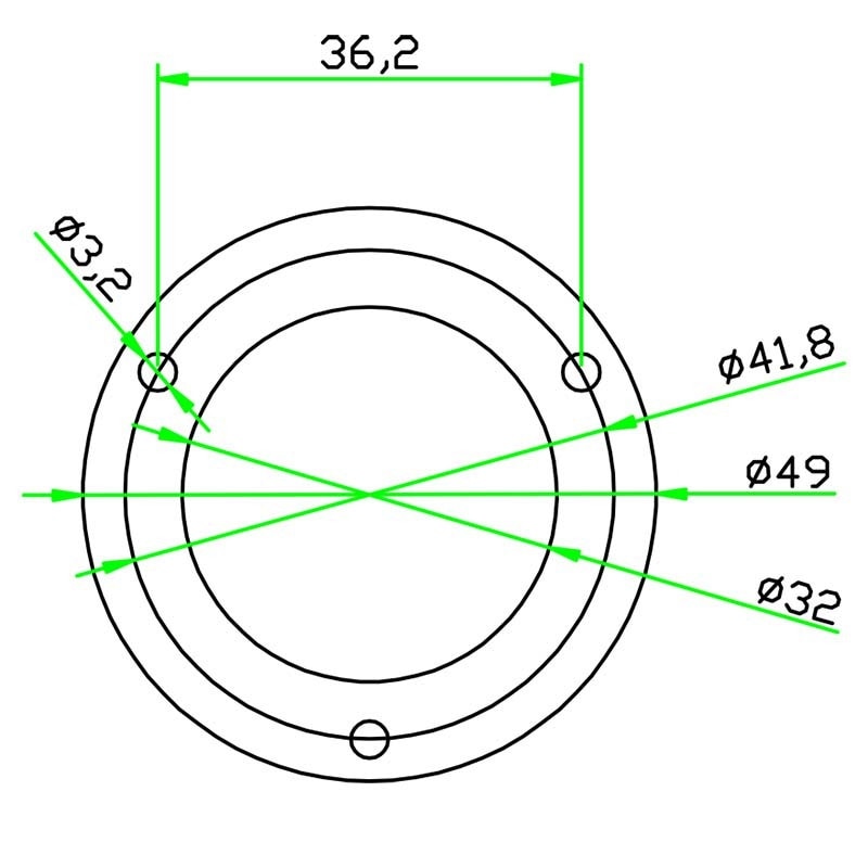 Haccury mini-niveau rund boblepasdiameter 50mm højde 13mm magnetisk valgfri 1 stk