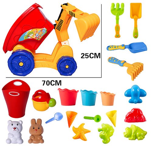 Juguetes De castillos De Playa De verano, herramientas De arena para palear arena en el reloj De arena, Juguetes para niños al aire libre, Juguetes De Playa, pasatiempos BE50TB: 21pcs set