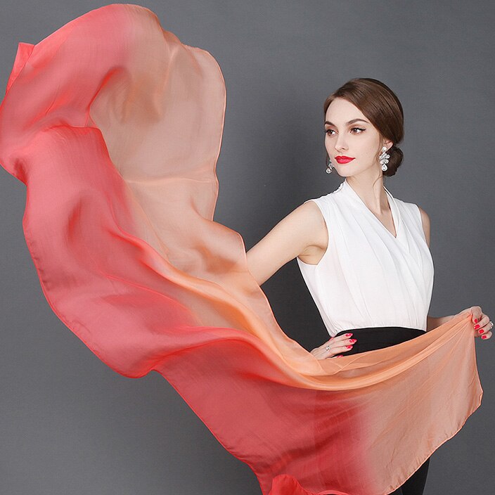 100% moerbei zijde sjaal natuurlijke echte zijde Vrouwen Lange sjaals Sjaal Vrouwelijke hijab wrap effen kleur 180x70 CM: 11