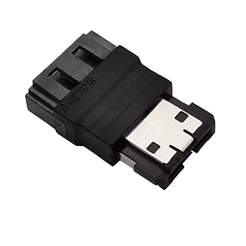 1Pcs Harde Schijf Sata 7Pin Male Naar Esata 7Pin Vrouwelijke Extender Uitbreiding Adapter Connector