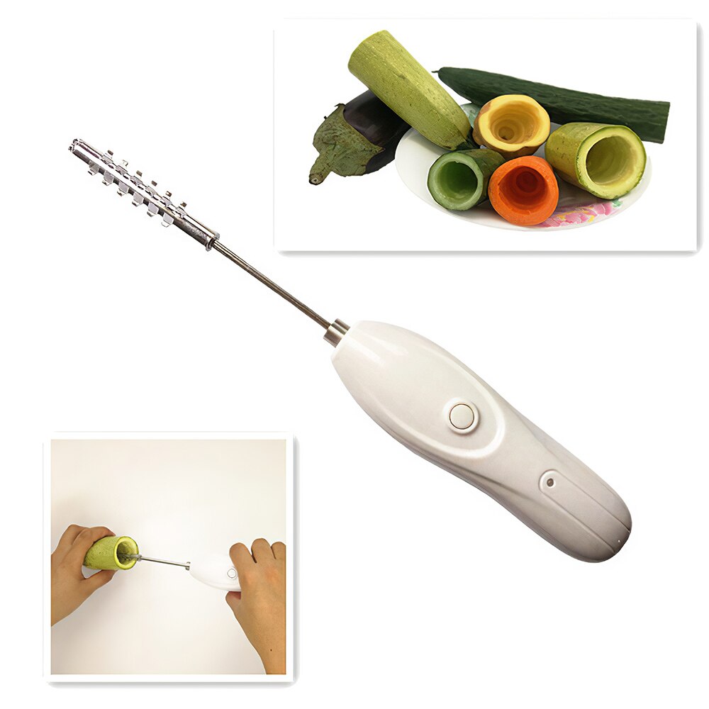Machine à grattoir électrique, coupe-légumes avec poignée, Portable, Durable, outils en spirale, perceuse, carottier de fruits en acier inoxydable