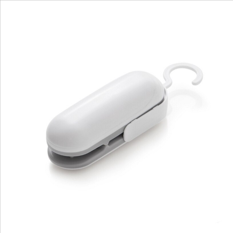 Mini sellador portátil eléctrico, máquina de sellado térmico, máquina de apertura, cierre de bolsas de plástico, máquina de envasado de snacks, práctico sellador: Gris