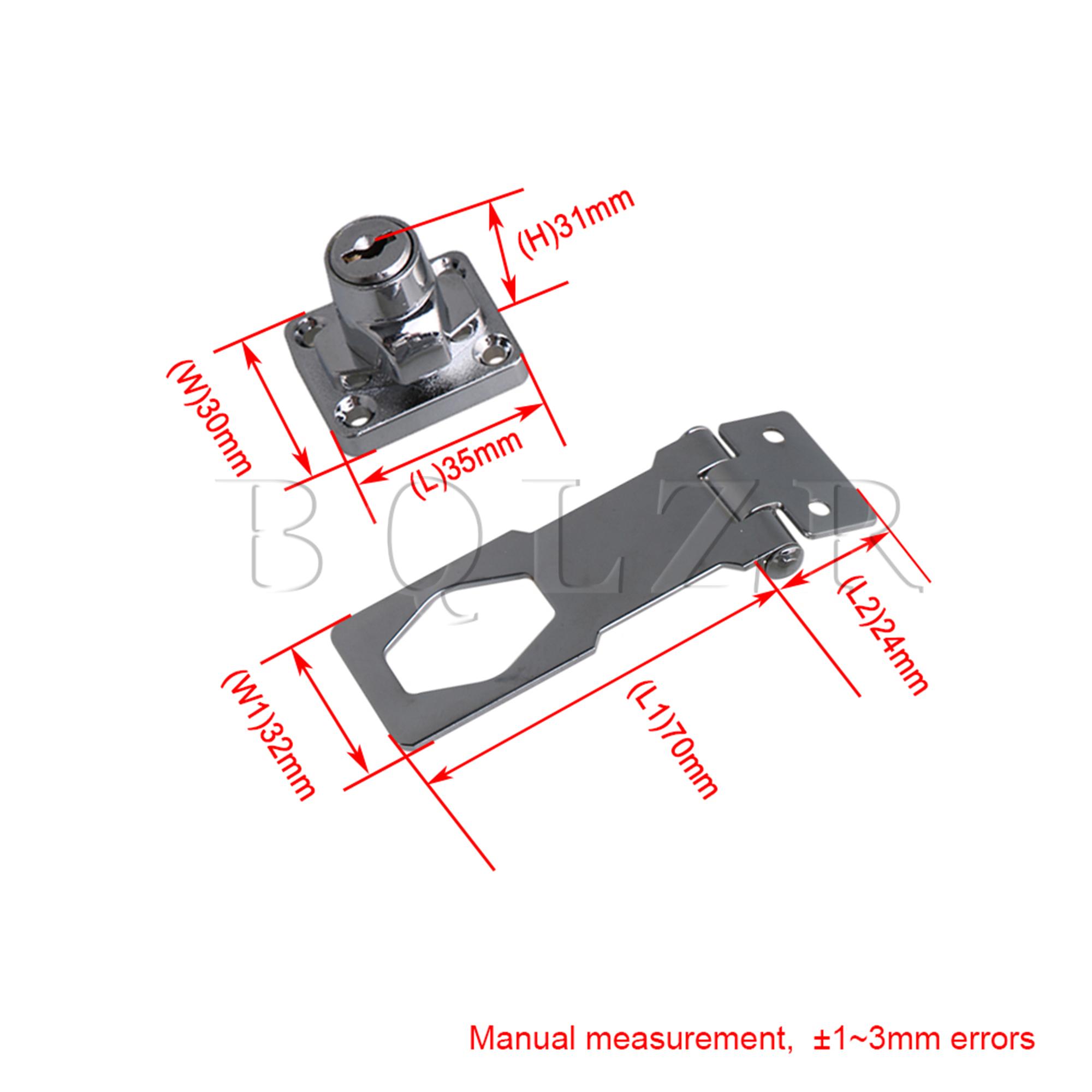 Bqlzr 2Pcs 3 &quot;Security Hasp Nietje Keyed Lock W/Alike Sleutel Voor Home Hardware