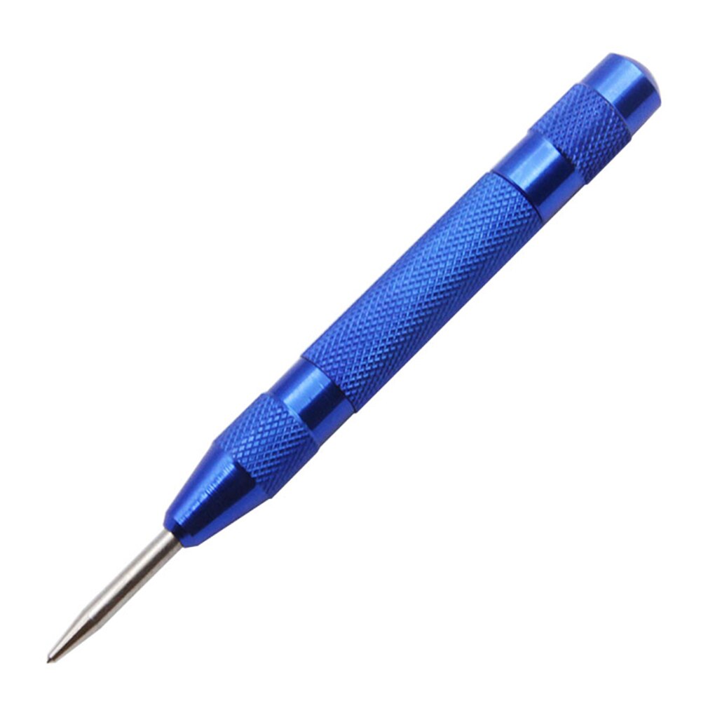 Automatic Center Punch Strike Spring Loaded Marking Starting Holes Tools Center Pin Punch Alloy Steel Metal Wood Drilling Tool: Half Round Chisel