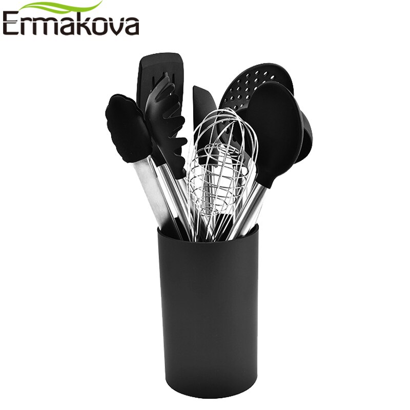 Ermakova køkkenredskabsholder 4 tommer madlavningsværktøjer opbevaringsarrangør crock til køkkengrej og køkkenredskaber