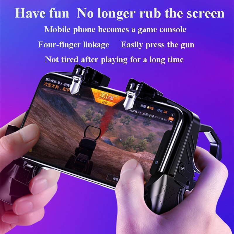 Pubg Metalen Controller Joystick Voor Pubg Mobiele Trigger Gamepad Voor Iphone Android Telefoon Shooting Game Telefoon Gaming Controller
