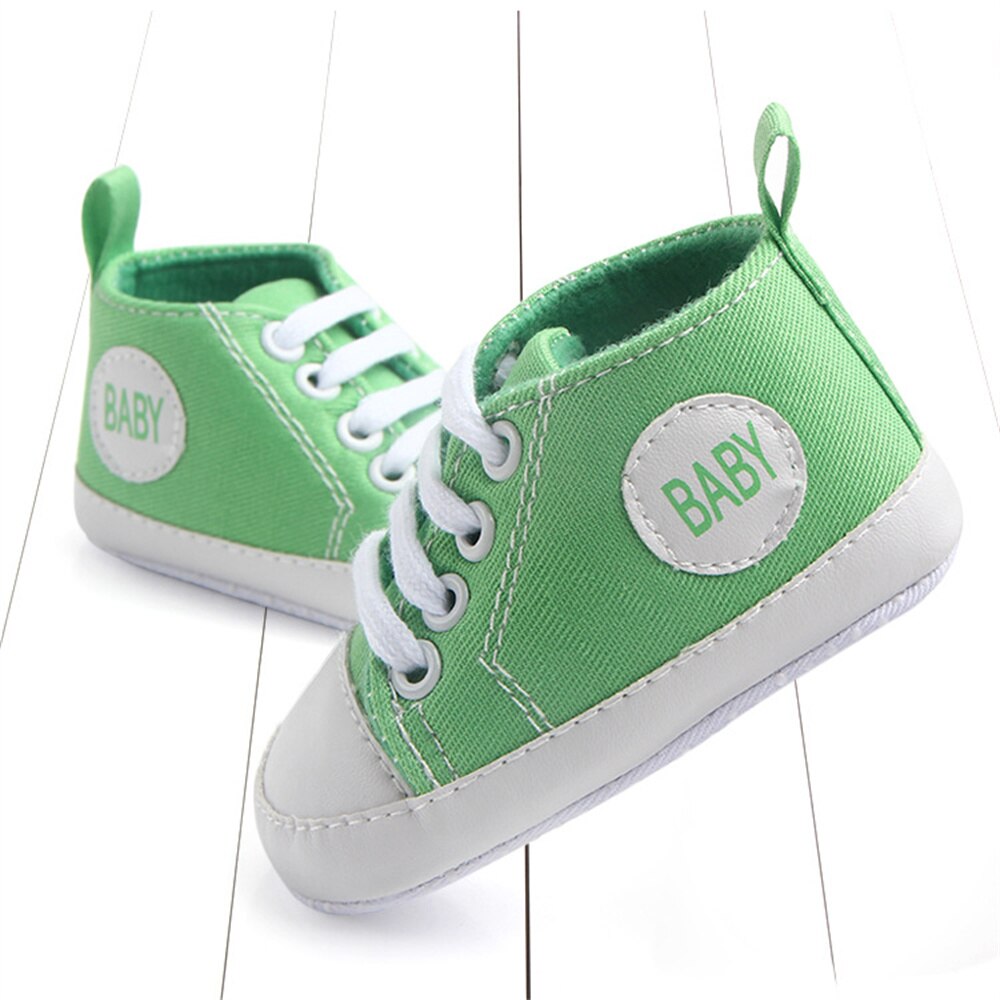 Primavera e outono 0-1 ano de idade sapatos de lona do bebê menino sapatos para homens tênis de bebê menina com sola tênis para bebês meninos