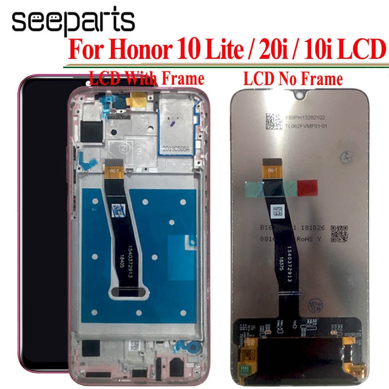 Originele Display Voor Huawei Honor 10 Lite HRY-LX1 LX2 Lcd Touch Screen Digitizer Met Frame Voor Honor 10i 20i lcd-scherm