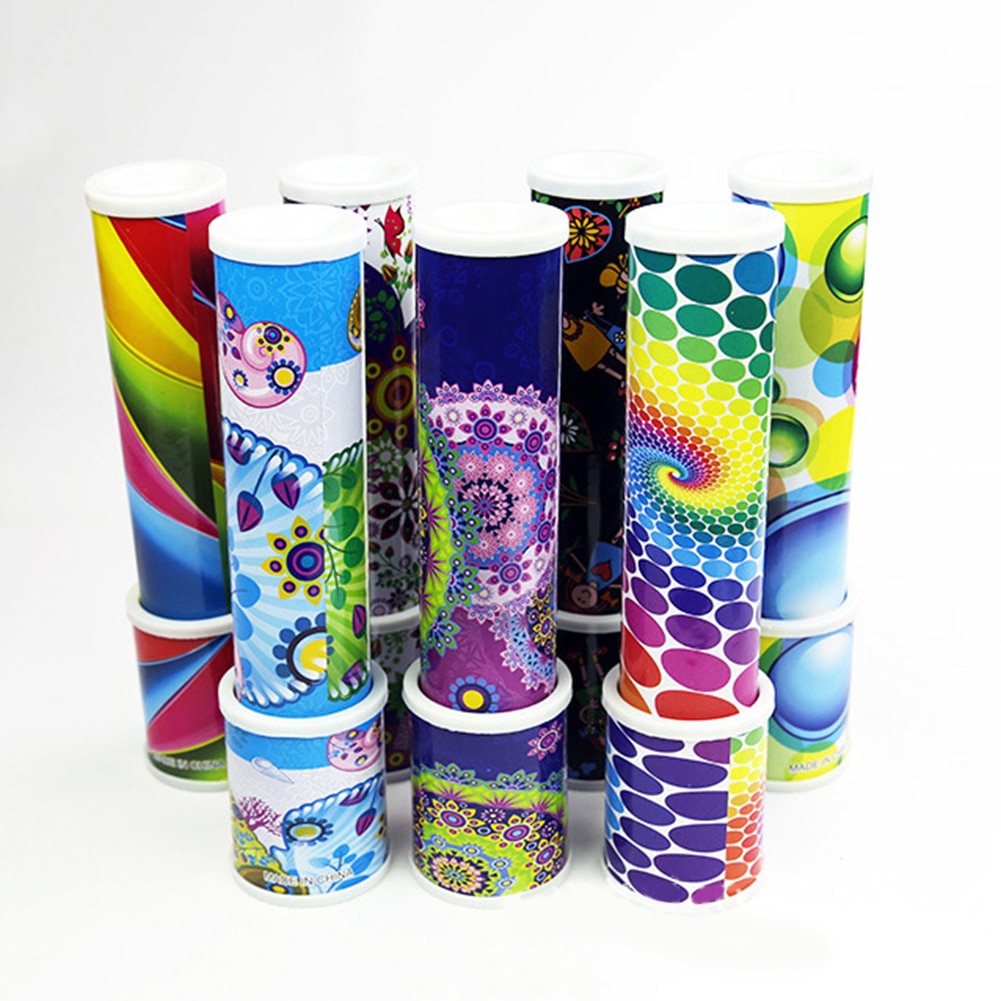 1Pc Kids Roterende Kaleidoscopes Voldoen Aan De Baby 'S Nieuwsgierigheid Gekleurde World Science Experiment Educatief Speelgoed Goede Verjaardag Cadeaus