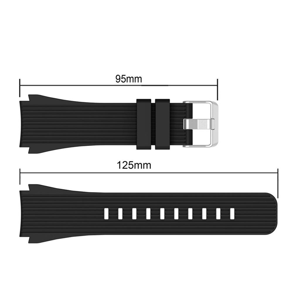 Sport 20mm / 22mm siliconen band voor samsung galaxy watch 3 45mm 41mm smartwatch band armband accessoires polsband